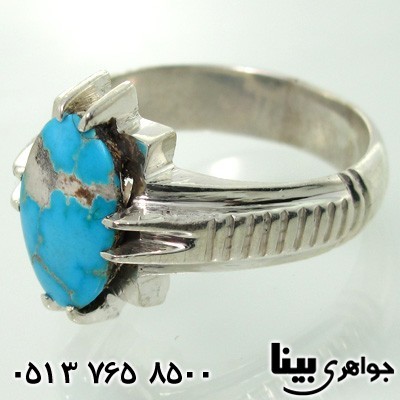 انگشتر فیروزه نیشابوری شجری مردانه