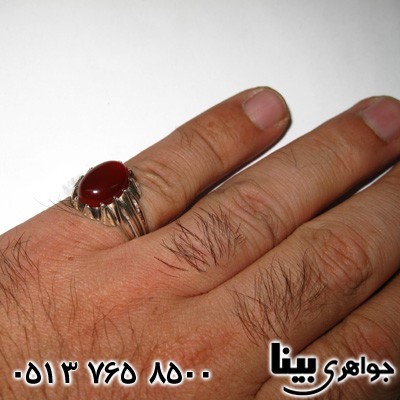 انگشتر عقیق قرمز مردانه