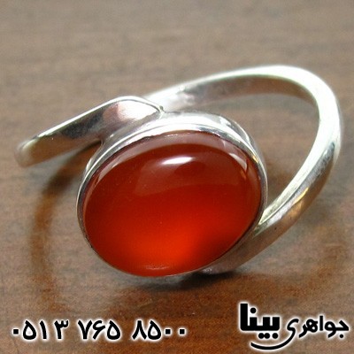 انگشتر عقیق یمنی بیضی ساده