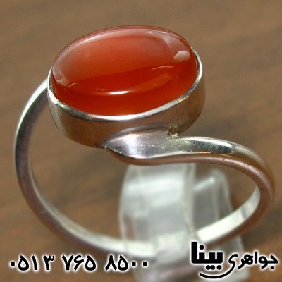 انگشتر عقیق یمنی بیضی ساده