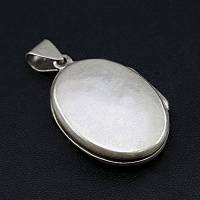 گردنبند نقره قاب عکسی زیبا 