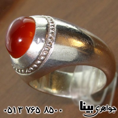 انگشتر عقیق یمنی مردانه فیلی سنتی