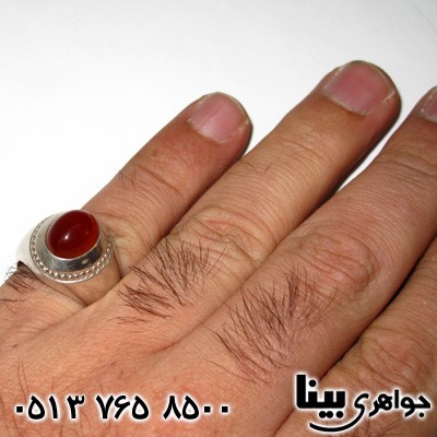 انگشتر عقیق یمنی مردانه فیلی سنتی