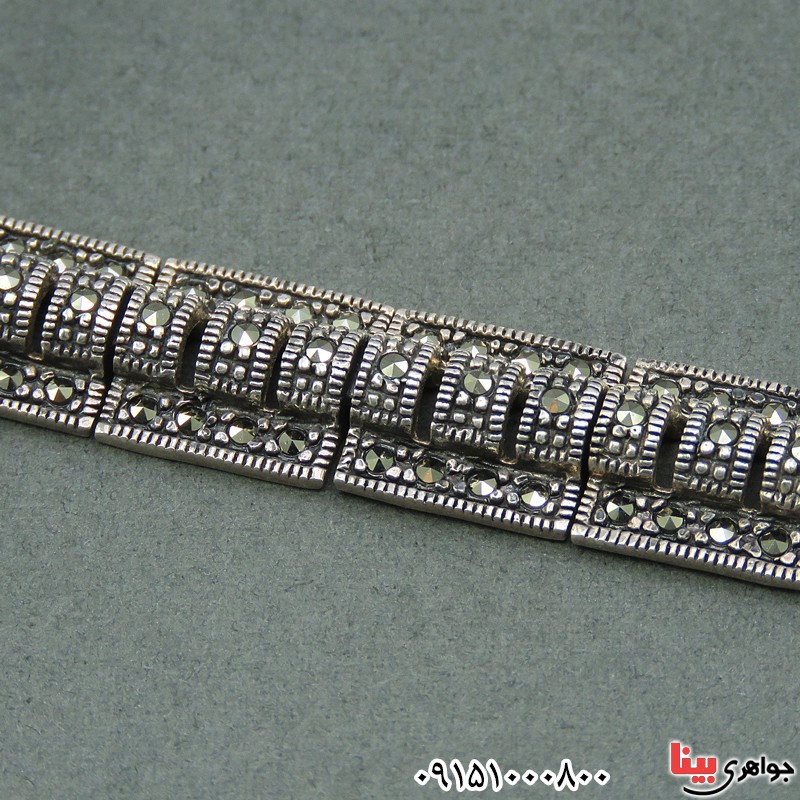 دستبند نقره مارکازیتی زنانه زیبا _کد:25300