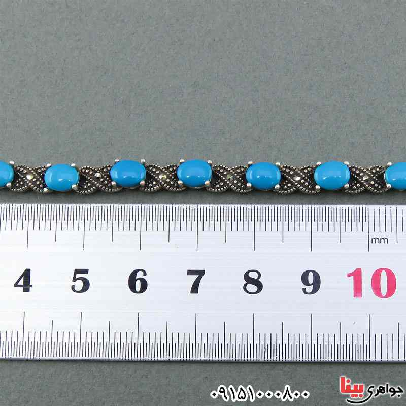 دستبند فیروزه زنانه مارکازیتی بسیار زیبا _کد:25301