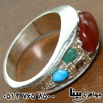 انگشتر چند جواهر مردانه هفت نگین 01