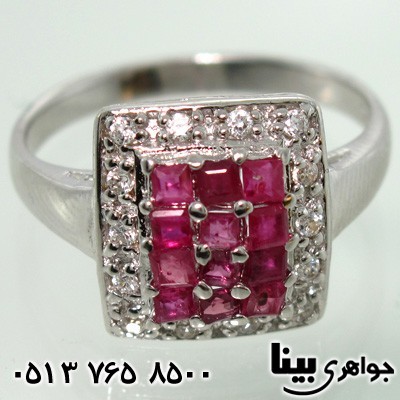 انگشتر یاقوت سرخ زنانه درجه یک بسیار خوشرنگ