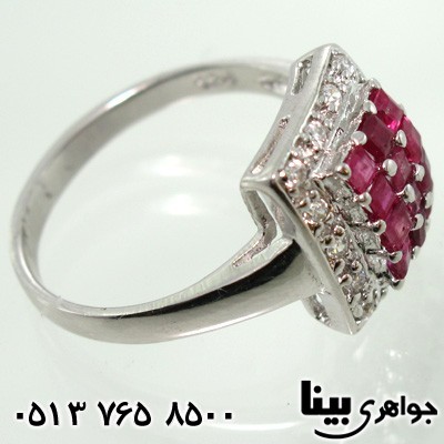 انگشتر یاقوت سرخ زنانه درجه یک بسیار خوشرنگ