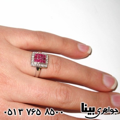 انگشتر یاقوت سرخ زنانه درجه یک بسیار خوشرنگ