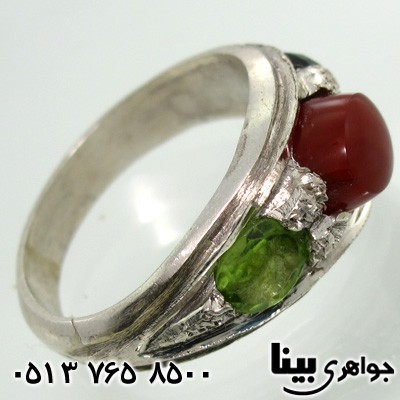 انگشتر چند جواهر مردانه سه نگین 02