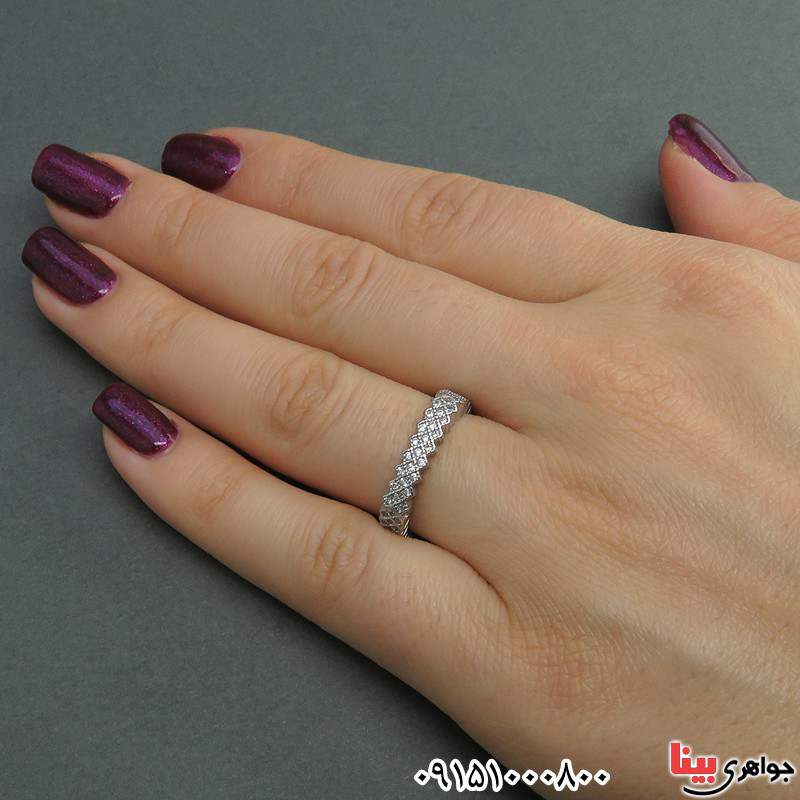 انگشتر نقره زنانه زیبا و شیک _کد:25598