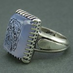 کبود تراش الماسی حکاکی حبیبی یا حسین _کد:25623