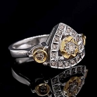انگشتر الماس روسی ( موزانایت ) فاخر مردانه 