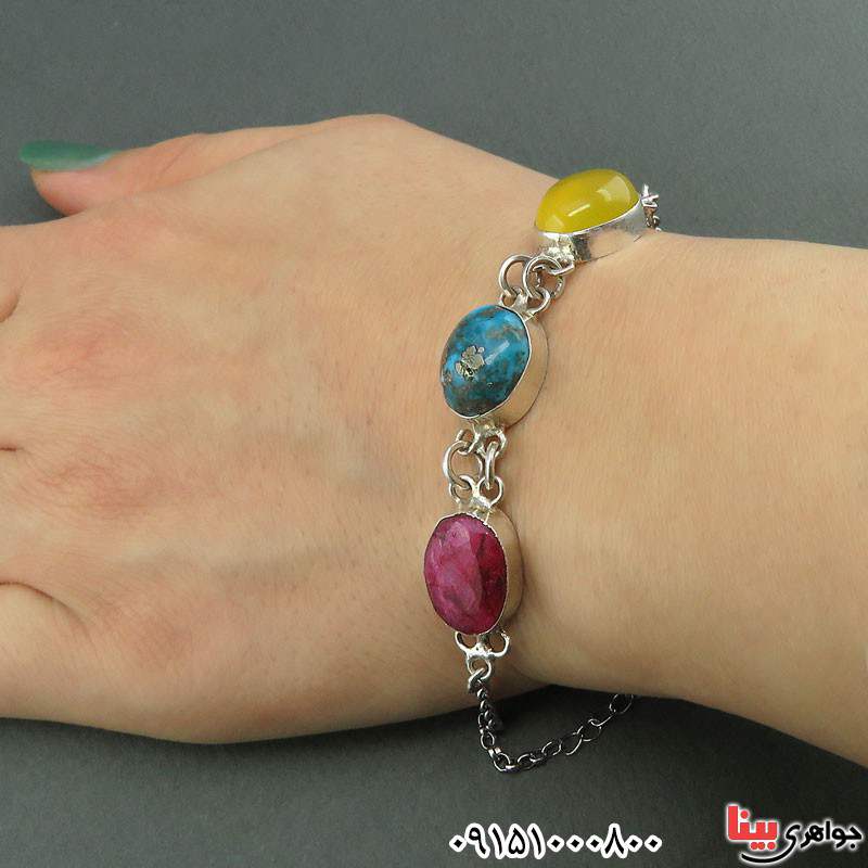 دستبند چند جواهر خاص زنانه بسیار زیبا _کد:25627