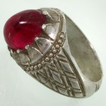 مردانه قدیمی طرح یاقوت بزرگ