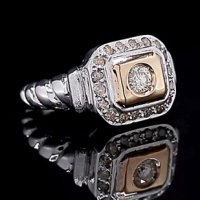 انگشتر الماس روسی ( موزانایت ) فاخر زنانه 