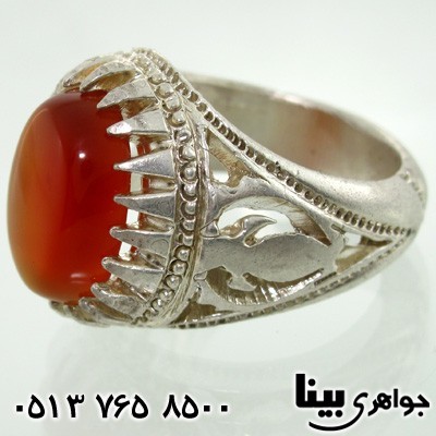انگشتر عقیق یمنی درشت مردانه