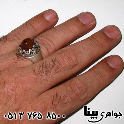انگشتر عقیق سلیمانی مردانه