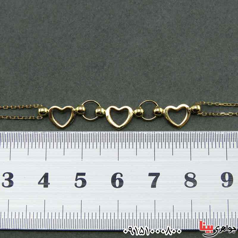 دستبند نقره با آویز قلب بسیار زیبا زنانه _کد:26094