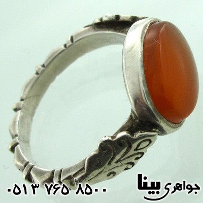 انگشتر عقیق شرف الشمس یمنی مردانه صفوی