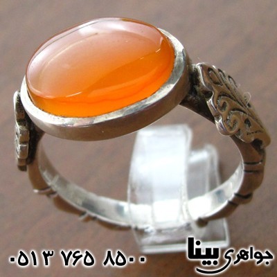 انگشتر عقیق شرف الشمس یمنی مردانه صفوی