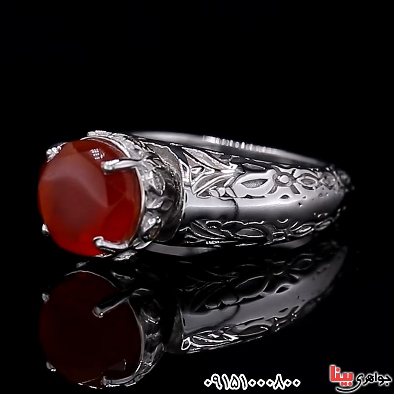 انگشتر عقیق یمنی فاخر و خاص زنانه _کد:26188