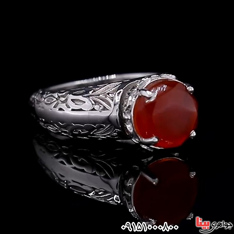 انگشتر عقیق یمنی فاخر و خاص زنانه _کد:26188