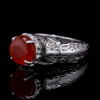 انگشتر عقیق یمنی فاخر و خاص زنانه 