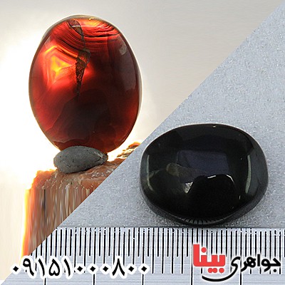 نگین عقیق یمنی جزع خاص با نقش هایی زیبا نگین عقیق یمنی جزع خاص با نقش هایی زیبا