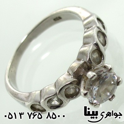 انگشتر نقره طرح حلقه زنانه