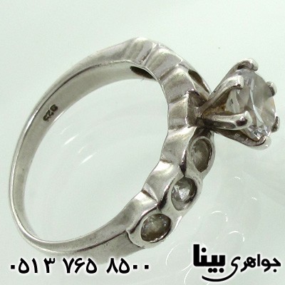 انگشتر نقره طرح حلقه زنانه