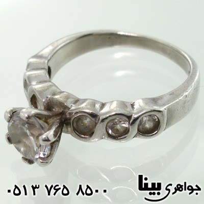 انگشتر نقره طرح حلقه زنانه