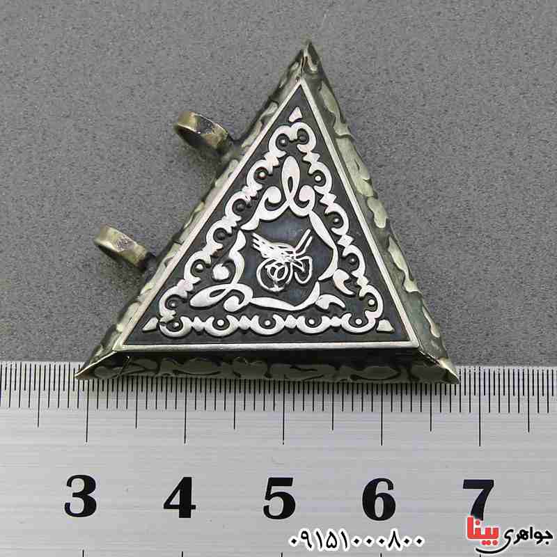 گردنبند نقره جاسازی ادعیه با طرحی خاص _کد:26459