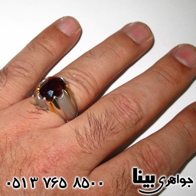 انگشتر یاقوت سرخ مردانه کلاسیک