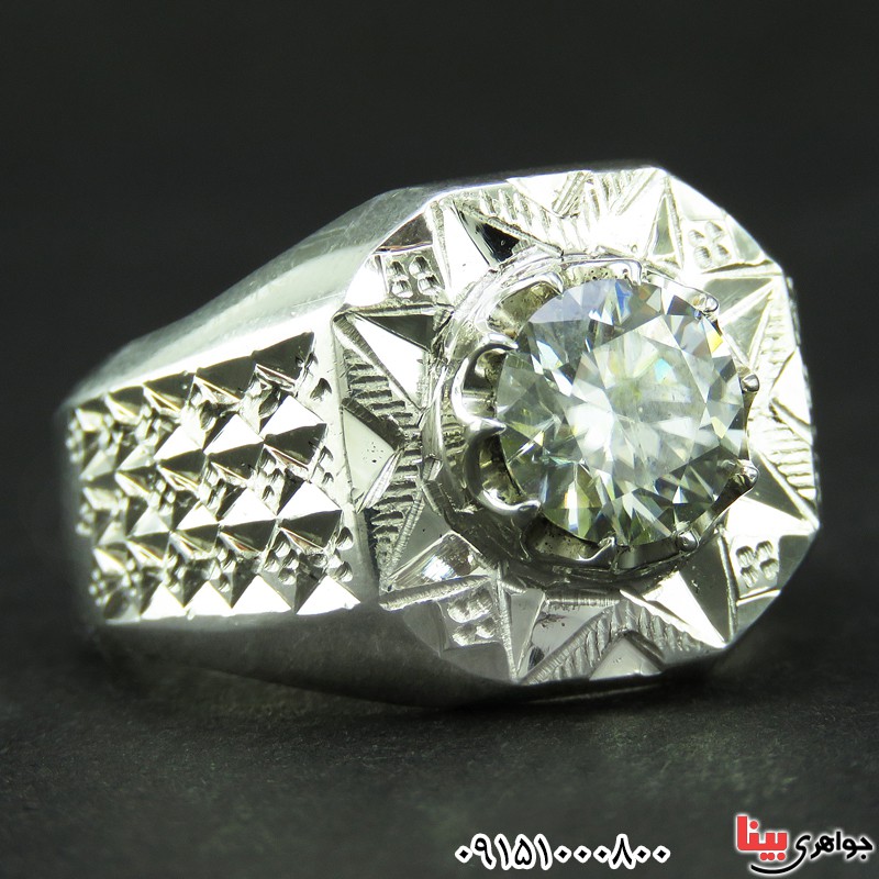 انگشتر الماس روسی ( موزانایت ) فاخر و خاص _کد:26592