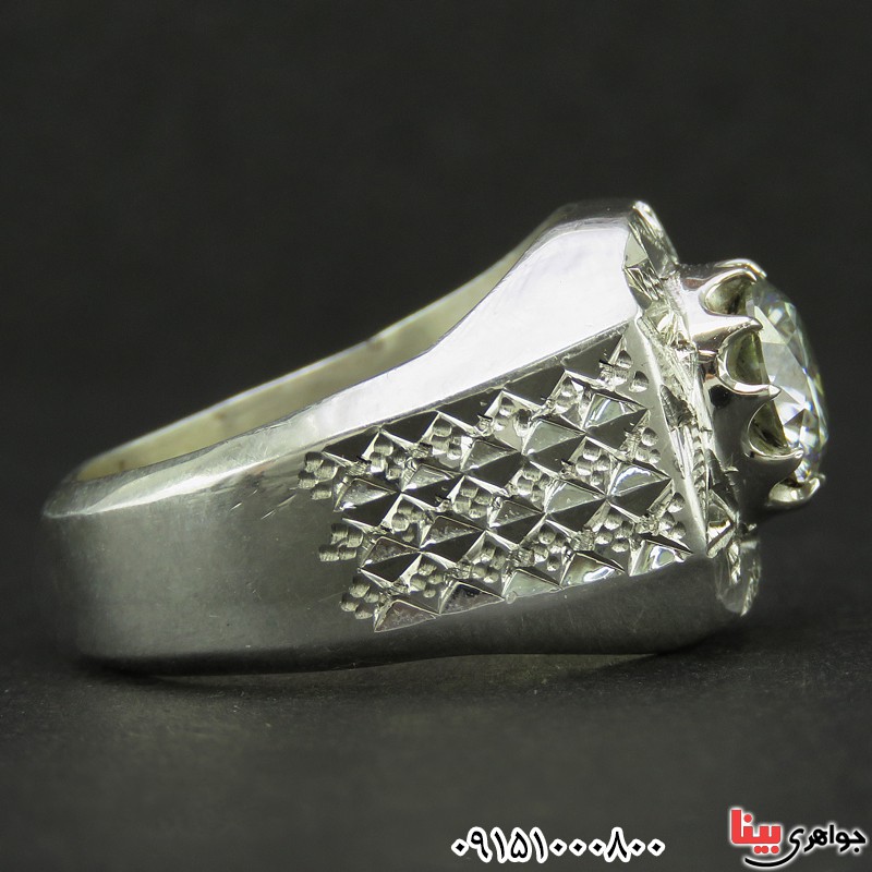 انگشتر الماس روسی ( موزانایت ) فاخر و خاص _کد:26592