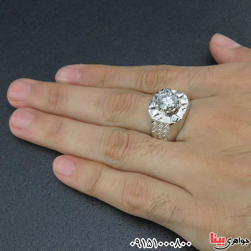 انگشتر الماس روسی ( موزانایت ) فاخر و خاص _کد:26592