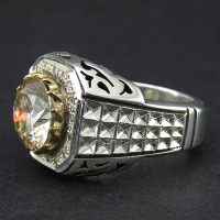 انگشتر الماس روسی (موزانایت) دست ساز و فاخر 