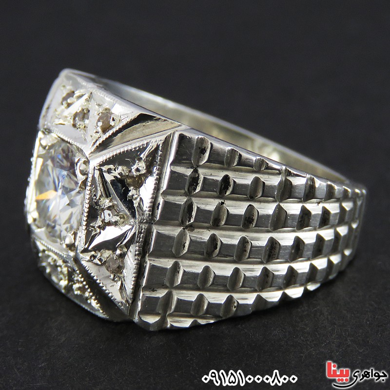 انگشتر الماس روسی ( موزانایت ) فاخر و خاص _کد:26610