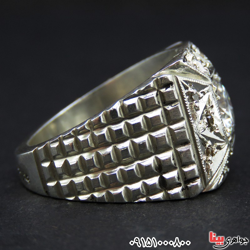 انگشتر الماس روسی ( موزانایت ) فاخر و خاص _کد:26610