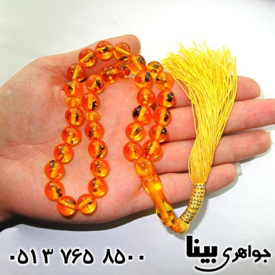 تسبیح کهربا پودری حشره ای