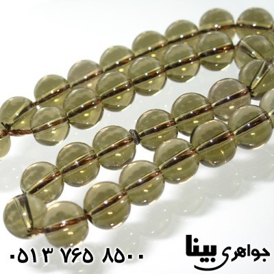 تسبیح کوارتز دودی 33 دانه