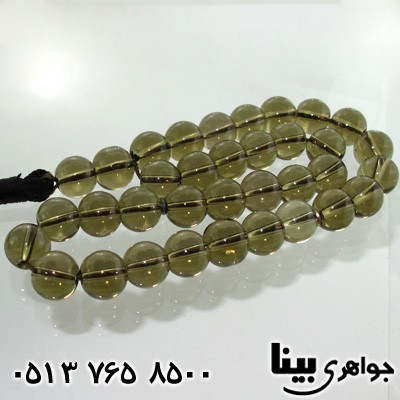 تسبیح کوارتز دودی 33 دانه