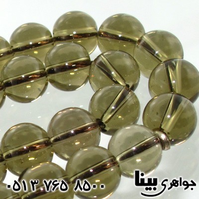 تسبیح کوارتز دودی 33 دانه