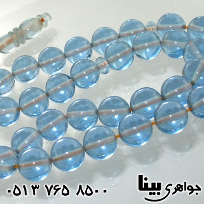 تسبیح کهربا پودری کبود
