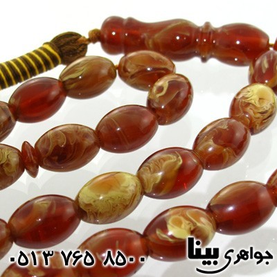 تسبیح کهربا درشت دانه هلی