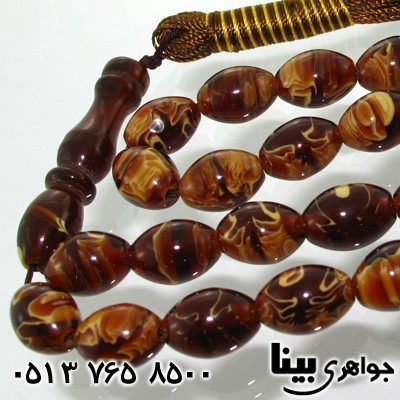 تسبیح کهربا دانه هلی درشت