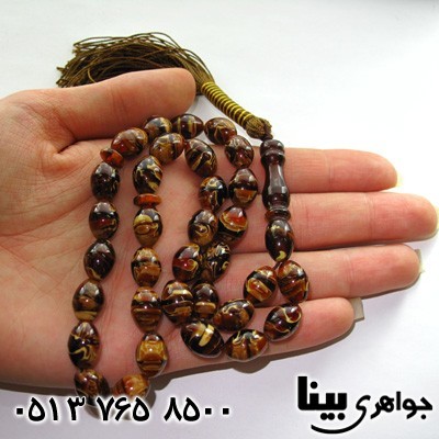 تسبیح کهربا دانه هلی درشت
