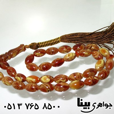 تسبیح کهربا دانه هلی درشت 01