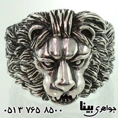 انگشتر نقره مردانه شیرنشان